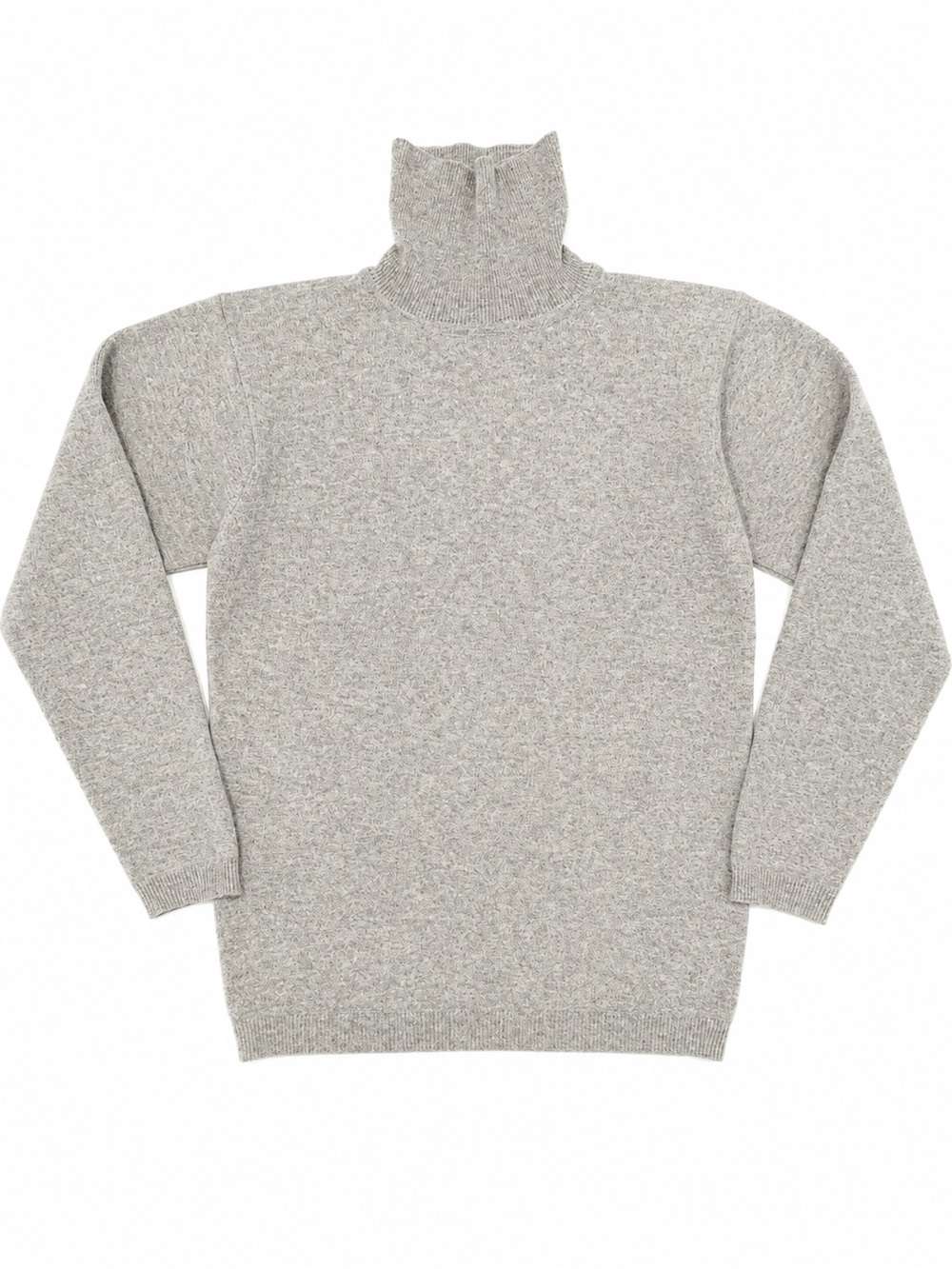 Vintage Preswick & Moore Gray 100% Cashmere Turtleneck Sweater Size M